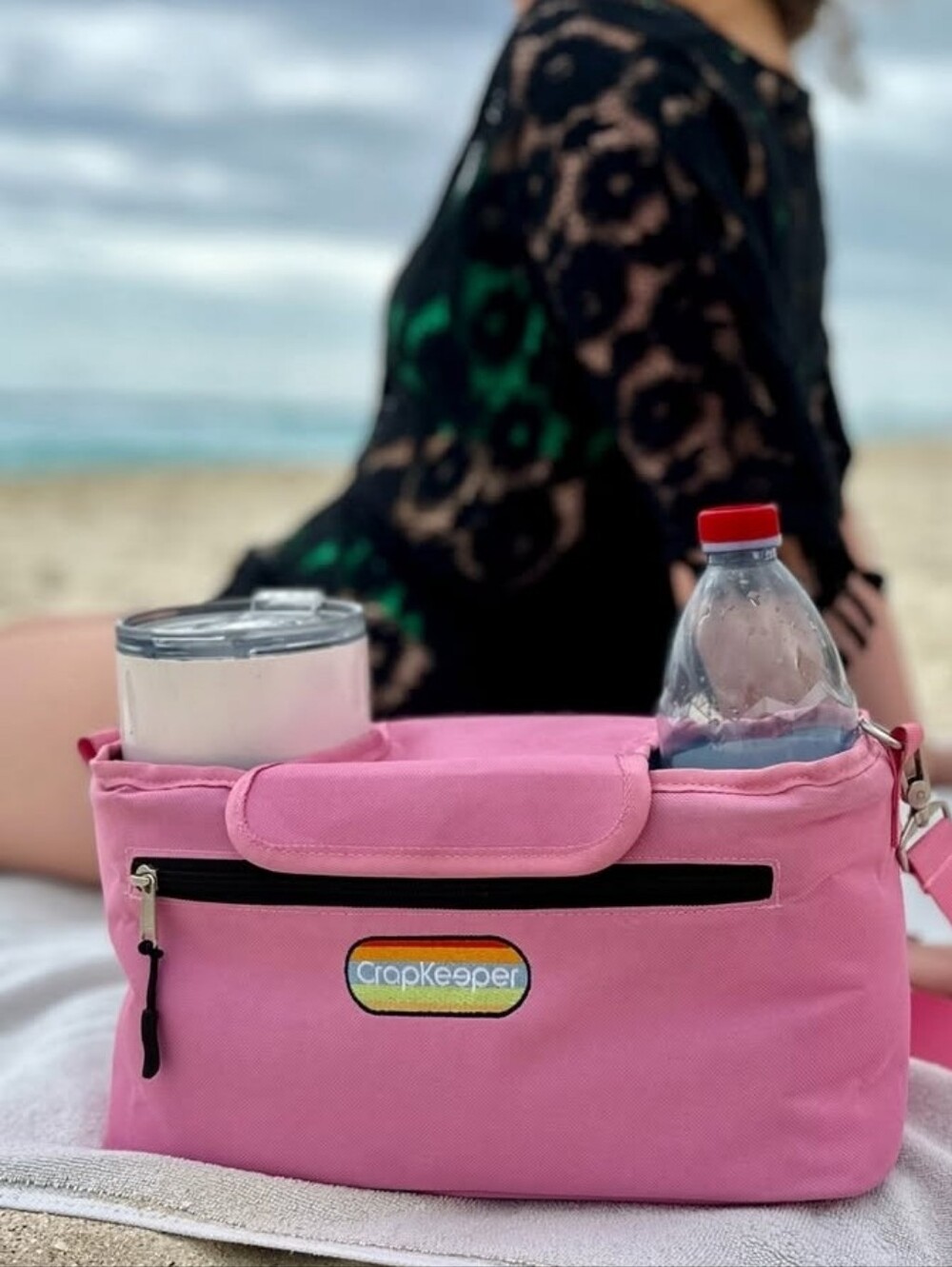 The CrapKeeper Pink Organizer Bag For Chairs, Strollers, Beach NWT - Picture 11 of 13